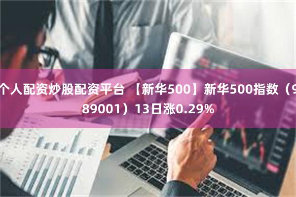 个人配资炒股配资平台 【新华500】新华500指数（989001）13日涨0.29%