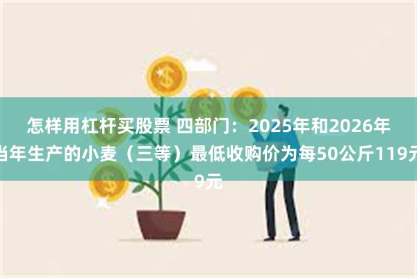 怎样用杠杆买股票 四部门：2025年和2026年当年生产的小麦（三等）最低收购价为每50公斤119元