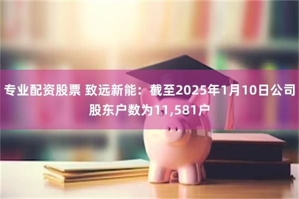 专业配资股票 致远新能：截至2025年1月10日公司股东户数为11,581户